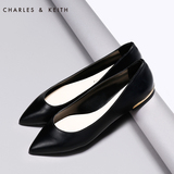 CHARLES&KEITH平跟鞋 CK1-70390132 春季舒适尖头平底女鞋