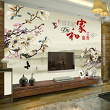 4d无缝立体大型壁画 3d客厅电视沙发背景墙壁纸中式风景墙纸定制