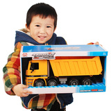 包邮 儿童玩具惯性工程车超大号翻斗车运输卡车货车仿真模型耐摔