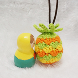菠萝手工新创意编织钩针玩偶成品毛衣链项链饰品女生日礼物包邮