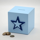 星星储蓄罐大号可爱家居装饰品摆件硬币创意蓝色存钱罐新品储钱罐