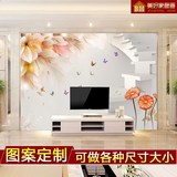 3d立体现代简约无缝壁画欧式客厅电视背景墙壁纸温馨卧室影视墙纸