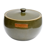 序强 景德镇陶瓷米缸储物罐茶叶末釉仿古器皿带盖米桶装饰摆件