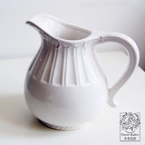 现代时尚台面地中海白色陶瓷花瓶 欧式插花花器瓷瓶摆件陶瓷奶壶