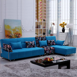 客厅布艺沙发现代简约折叠沙发床 转角两用多功能沙发床可拆洗