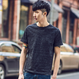 韩国东大门代购男装夏季新款韩版男士圆领修身短袖T恤日系打底T恤