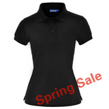 英国Papini高端定制T恤原单 夏季黑色短袖Polo衫 外贸女装尾单