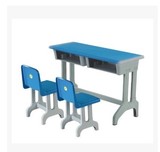 幼儿园课桌椅学前班双人课桌椅中小学生培训儿童塑钢课桌厂家直销