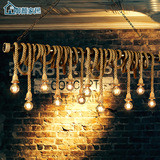 设计师loft水管麻绳餐厅咖啡馆酒创意吧台服装店装饰复古工业吊灯