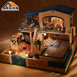 diy小屋来自星星的你手工拼装房子模型玩具别墅建筑礼物女孩房屋