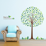绿树可移除墙贴纸客厅电视墙沙发背景墙纸贴画温馨卧室墙壁贴纸