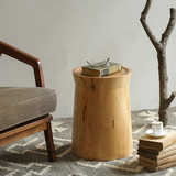北欧式小茶几实木创意圆形边几简约沙发角几客厅木桩床头柜木墩凳
