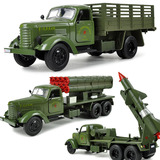 导弹发射车模型儿童玩具火箭炮 解放卡车军车北京212吉普回力 合