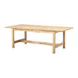 IKEA 宜家代购 诺顿 伸缩型餐桌, 桦木 241/303*100cm