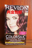 香港代购 美国REVLON ColorSilk 露华浓染发剂 不含氨 酒红色 #48