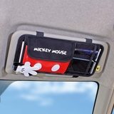 正品迪士尼 米奇  汽车遮阳板收纳袋 车用卡通挡阳板套 车载挂式C