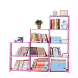 美凯惠 书架 DIY书柜加固五层自由组装置物架简易书柜层架促销