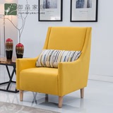北欧沙发椅老虎椅布艺创意小户型沙发客厅咖啡厅书房休闲单人沙发