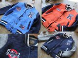 韩国外贸童装冬款依家男童棒球服 空气棉外套 加绒厚款夹克款棉衣