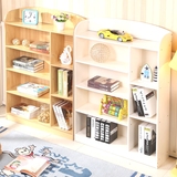 特价儿童书架儿童书柜简易学生书架书橱宜家储物柜置物架原木白色