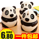 4117 创意熊猫自动牙签盒 手压式时尚牙签筒 可爱餐桌牙签罐