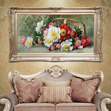 美式手绘油画客厅欧式 沙发背景墙装饰画餐厅壁画卧室有框画挂画