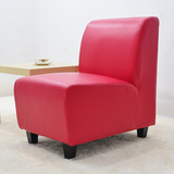 现代简约PU皮艺单人小沙发欧式美式创意休闲时尚椅子真皮酒店沙发