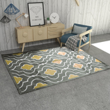 印度工艺客厅茶灰色暖色北欧风格地毯现代简约卧室黄色地毯床边