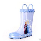 冰雪奇缘公主儿童雨鞋女童可爱迪士尼雨靴卡通橡胶防滑水鞋冬包邮