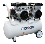 奥突斯OTS-1100x2-60L空气压缩机 3P铜线无油静音空压机气泵