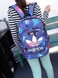 新款阿迪达斯双肩包男女三叶草运动旅行电脑包初高中学生书包背包