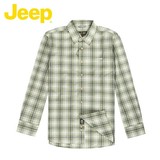 JEEP/吉普秋冬款上衣男装纯棉大码格子正品休闲长袖衬衫JW11WH005