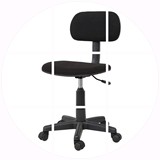 雅客集电脑椅无扶手坐椅升降学生椅转椅人体工学靠背椅家用办公椅