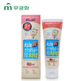【天猫超市】韩国进口芜琼花8无无添加儿童牙膏（草莓味）80g无氟