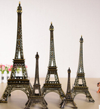 古铜色巴黎埃菲尔铁塔 金属模型摆件 家居装饰结婚浪漫礼物