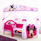 迪士尼塑料儿童床1.35米1.50米立式专用蚊帐宝宝开门式无底带支架