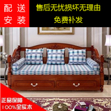 沙发床实木1.8米1.5客厅小户型多功能折叠双人单人两用沙发床现代