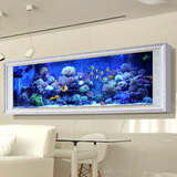 欧庭 创意生态壁挂鱼缸1.2米1.5米 客厅家用玻璃水族箱挂壁挂墙