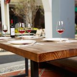 咖啡馆餐饮西餐桌椅沙发组合桌椅长方形实木钢架甜品店茶餐厅卡座