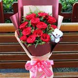厦门市红玫瑰同城鲜花速递思明海沧湖里集美同安翔安区生日情人节