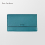 Calvin Klein Jeans/CK 女士皮革拼接长款钱包DP0446