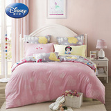 迪士尼罗莱 出品卡通纯棉被套床单床上四件套件 全棉甜心公主