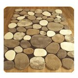 茶几地毯圆形垫创意个性地毯可爱小石头加厚腈纶地毯卧室床边客厅