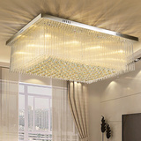 水晶灯客厅灯具奢华大气长方形简约现代卧室灯餐厅LED水晶吸顶灯