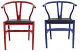 北欧复古椅子铁艺椅铁皮椅靠背金属椅咖啡餐厅椅子办公会议洽谈椅
