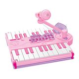 折叠包包儿童电子琴带麦克风女孩钢琴玩具早教益智启蒙宝宝音乐