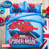 Disney/迪士尼 儿童四件套纯棉男孩蜘蛛侠被套卡通床上用品三件套