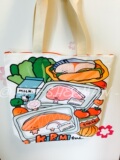 【現貨】日本正版出口原單 三麗歐 壽司KIRIMI 三文魚 單肩包