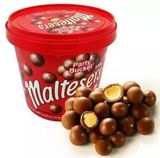 澳洲代购Maltesers麦提莎麦丽素巧克力朱古力巧克力豆桶装520g现