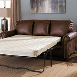 美式双人1.5可折叠多功能1.8北欧宜家高档小户型地中海真皮沙发床